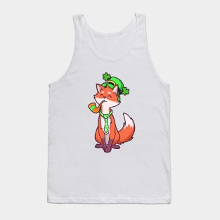 Fox Leprechaun - St Patricks Fox Tank Top